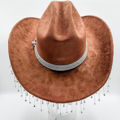 Glam Rodeo Cowgirl Hat - Brown