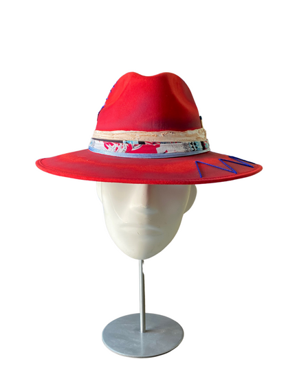 Scarlet Red Short Brim Custom Hat