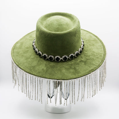 Genevieve Crystal Fringe Hat