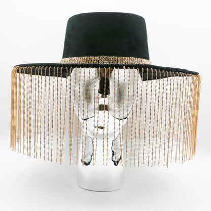 Yasmin Metal Fringe Hat