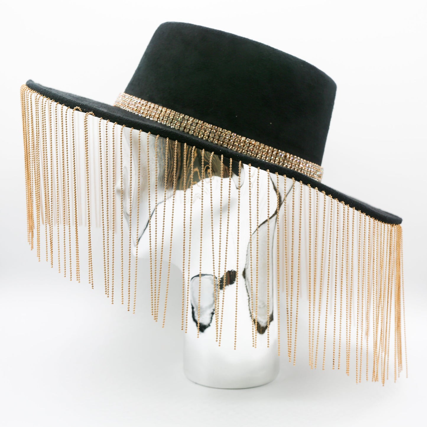 Yasmin Metal Fringe Hat