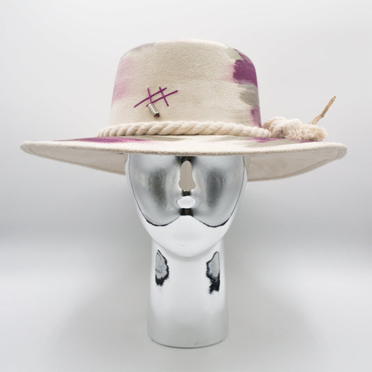 Lavanda Wide Brim Artisanal Hat